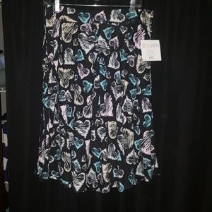 Heart print Lularoe Madison skirt